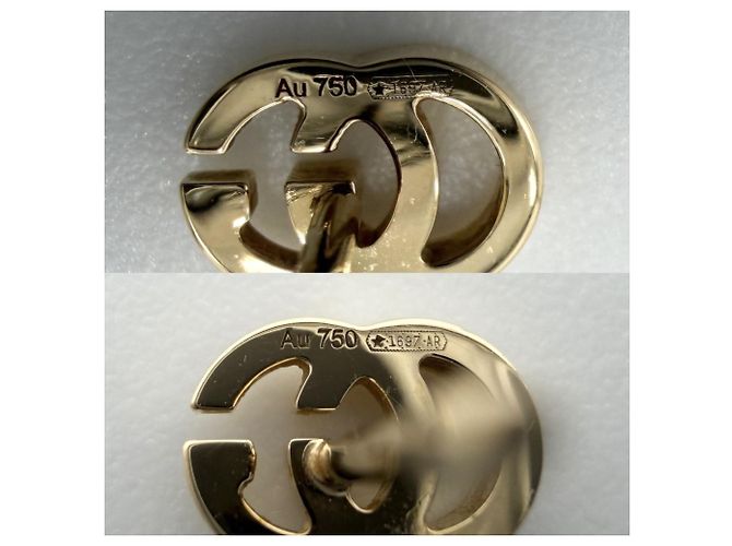 Orecchini a lobo in oro giallo 18K Gucci - vista 5