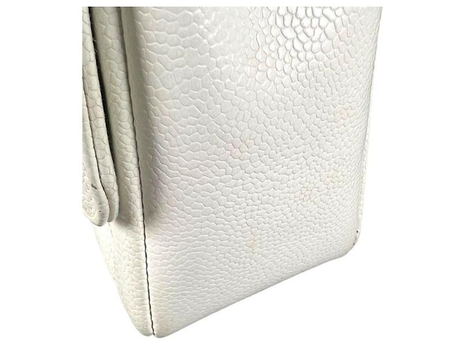 Borsa a tracolla con catena Chanel Diana 25 Bianco - vista 18