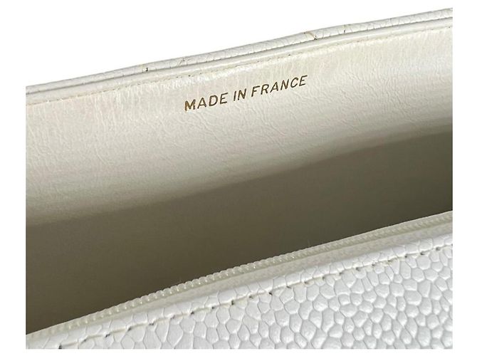 Borsa a tracolla con catena Chanel Diana 25 Bianco - vista 6