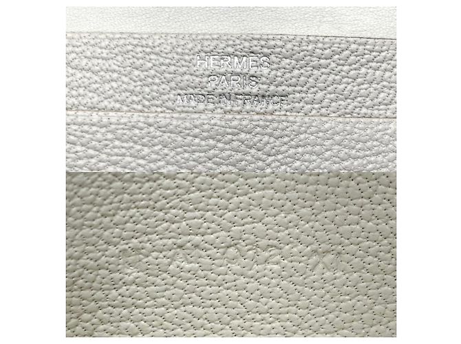Hermès Hermes Ivory Leather Card Case Cream - view 5