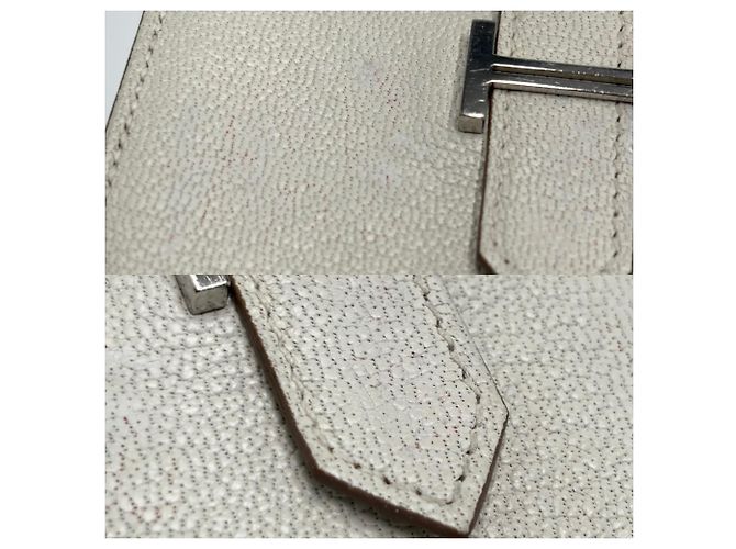 Hermès Hermes Ivory Leather Card Case Cream - view 6