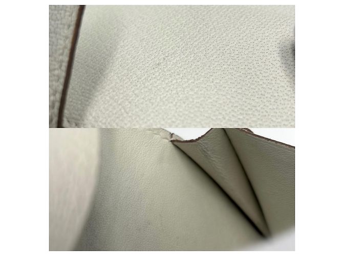 Hermès Hermes Ivory Leather Card Case Cream - view 9
