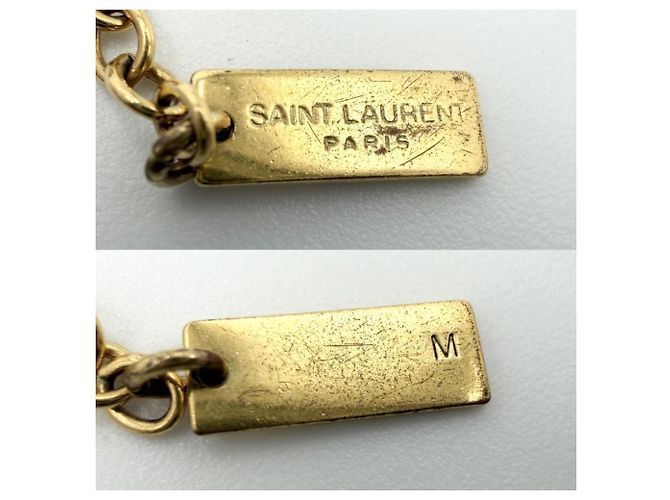 Cassandra Bracciale con charm dorato Saint Laurent D'oro - vista 3