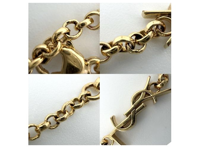 Cassandra Bracciale con charm dorato Saint Laurent D'oro - vista 4