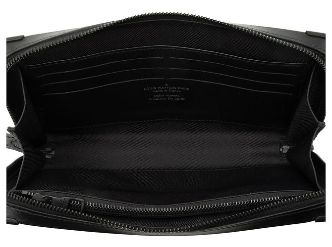 Clutch Soft Trunk in Monogram Canvas Louis Vuitton Tuffetage Nero - vista 7