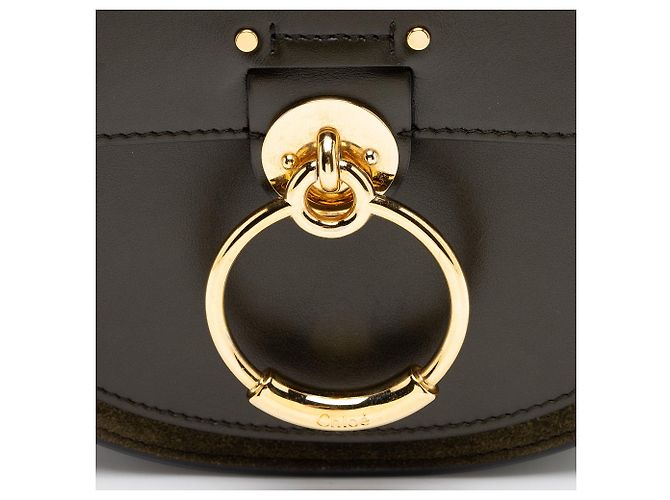 Borsa Tess piccola in pelle di vitello Chloé Verde - vista 10