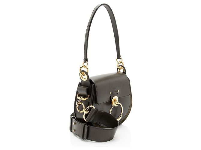 Borsa Tess piccola in pelle di vitello Chloé Verde - vista 2