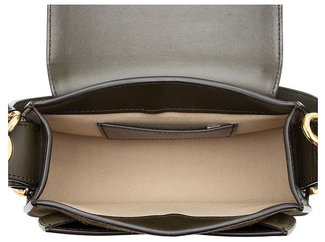 Borsa Tess piccola in pelle di vitello Chloé Verde - vista 7