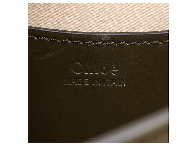 Borsa Tess piccola in pelle di vitello Chloé Verde - vista 8