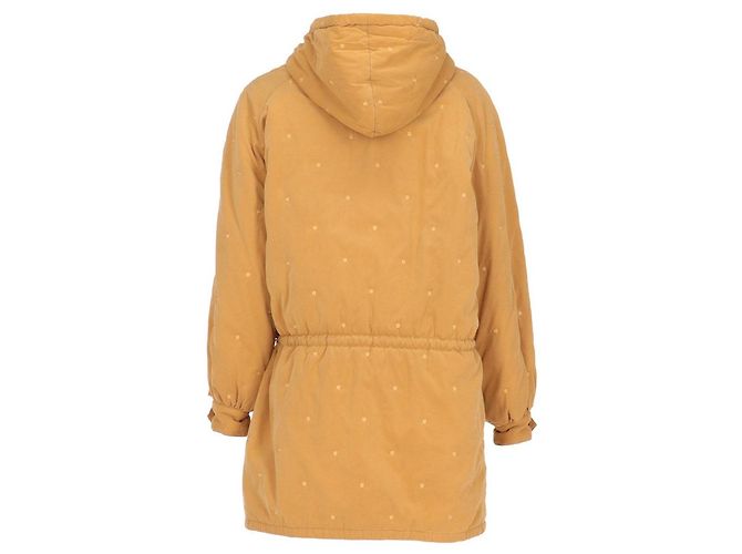 Hermès Falda a la rodilla Chanel de los 90 en mezcla de lana bouclé beige y gris Amarillo - vista 3