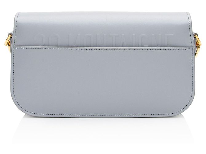 Piccola borsa a tracolla 30 Montaigne Avenue in pelle di vitello Dior Grigio - vista 3