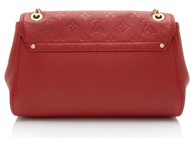 Borsa a Spalla Louis Vuitton Monogram Empreinte Saint Germain PM Rosso - vista 3