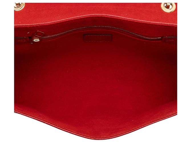 Borsa a Spalla Louis Vuitton Monogram Empreinte Saint Germain PM Rosso - vista 7