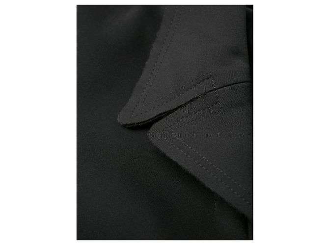 Comme Des Garcons Blusa oversize in misto cotone tartan blu Emporio Armani anni '90 Nero - vista 7