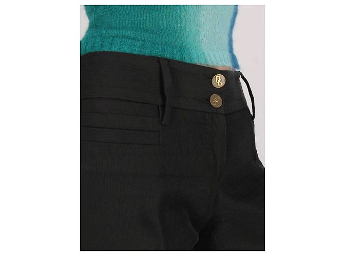 Chloé Giacca doppiopetto Chanel 2008 Bordeaux Lurex con spille Camelia Nero - vista 5