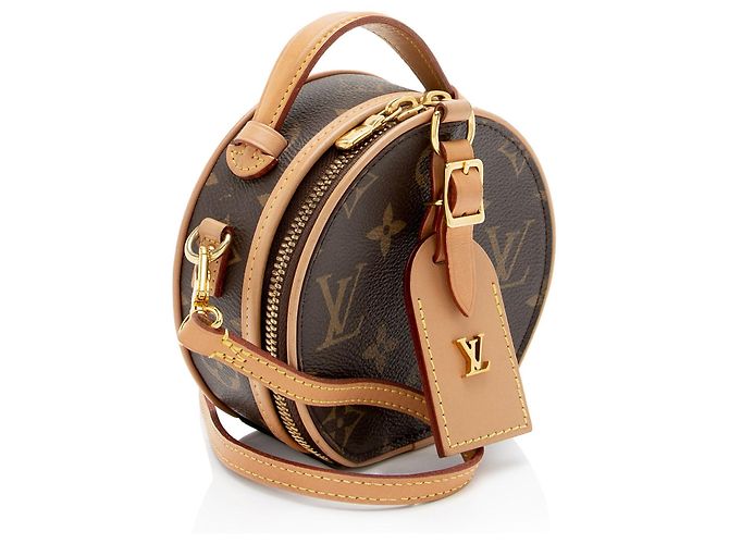 Borsa a tracolla Louis Vuitton Monogram Canvas Boite Chapeau Mini Marrone - vista 2