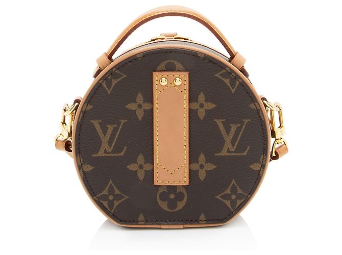Borsa a tracolla Louis Vuitton Monogram Canvas Boite Chapeau Mini Marrone - vista 3