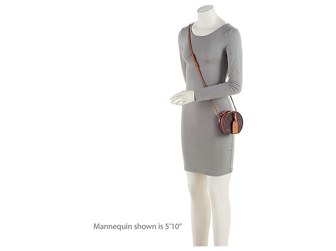 Borsa a tracolla Louis Vuitton Monogram Canvas Boite Chapeau Mini Marrone - vista 5
