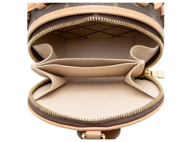 Borsa a tracolla Louis Vuitton Monogram Canvas Boite Chapeau Mini Marrone - vista 7