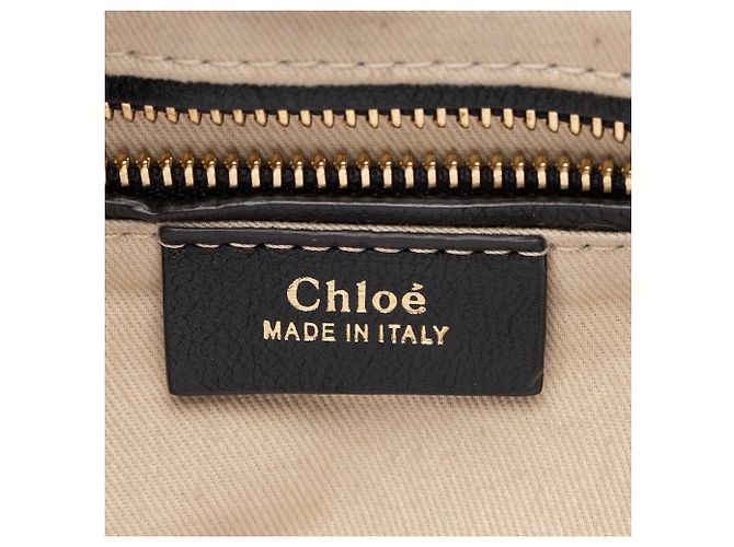 Chloé Chloe Mini Faye Rucksack aus Kalbsleder Schwarz - Ansicht 8