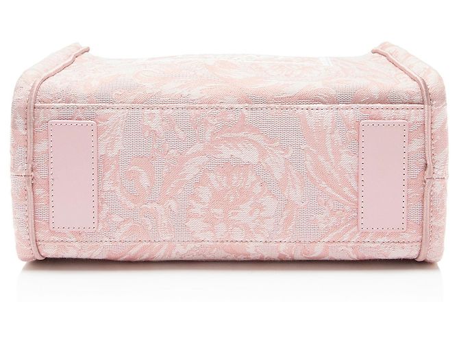 Piccola borsa tote Athena in canvas Logo Versace Rosa - vista 4
