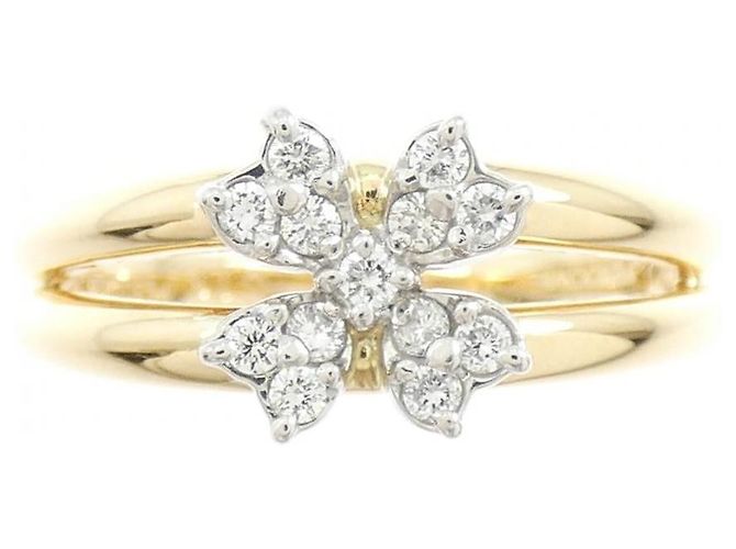 Autre Marque Anello Vendome Au750 Flower Diamond D'oro - vista 2