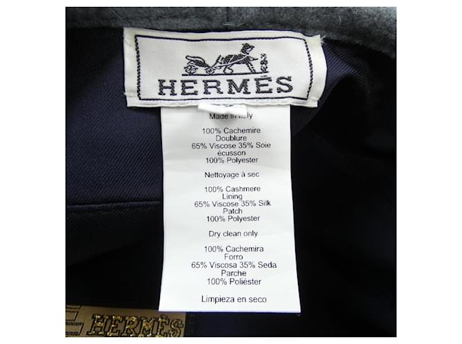 Hermès Hermes Cuir de Selle Parisienne Patchwork Cashmere Cap Braun - Ansicht 3