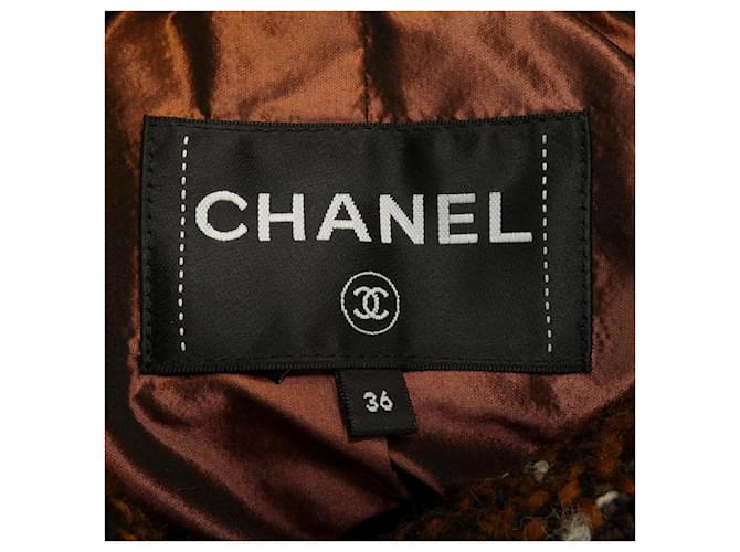 Chaqueta Chanel Castaño Blanco - vista 5