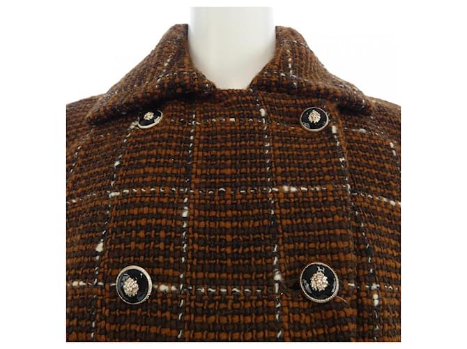 Chaqueta Chanel Castaño Blanco - vista 6
