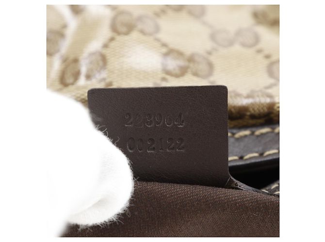 Borsa Tote Gucci GG Crystal Marrone - vista 16