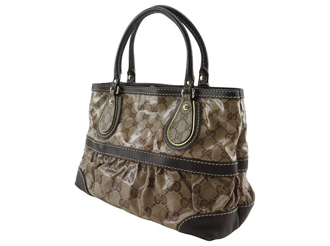 Borsa Tote Gucci GG Crystal Marrone - vista 2