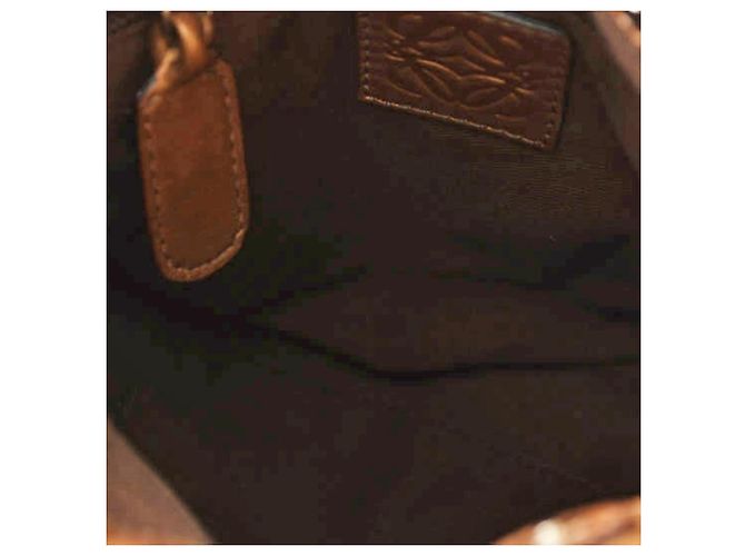 Borsa Loewe Fiesta in pelle bronzo - vista 11