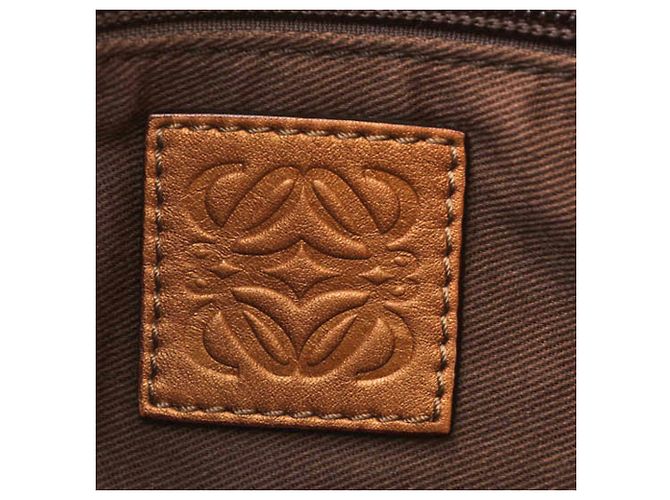 Borsa Loewe Fiesta in pelle bronzo - vista 13