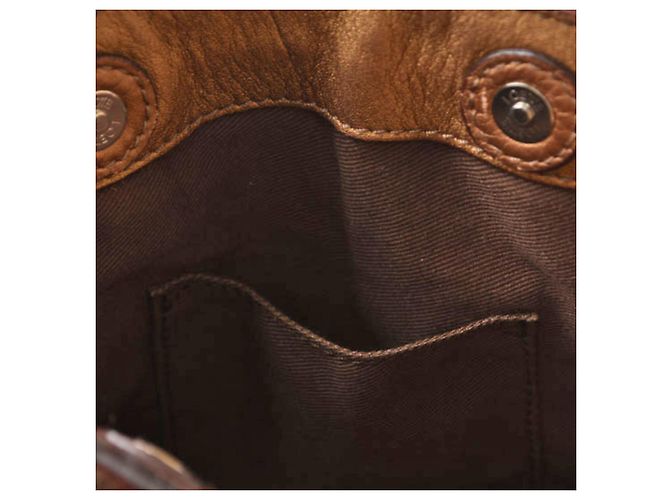 Borsa Loewe Fiesta in pelle bronzo - vista 15