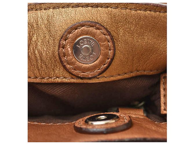 Borsa Loewe Fiesta in pelle bronzo - vista 16