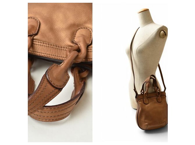 Borsa Loewe Fiesta in pelle bronzo - vista 3