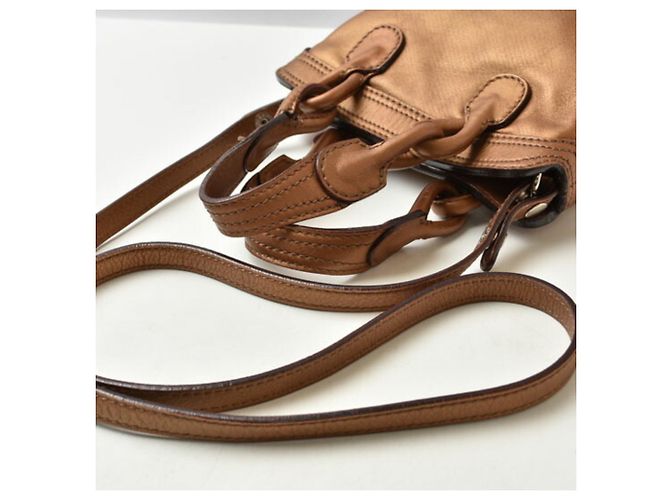 Borsa Loewe Fiesta in pelle bronzo - vista 7