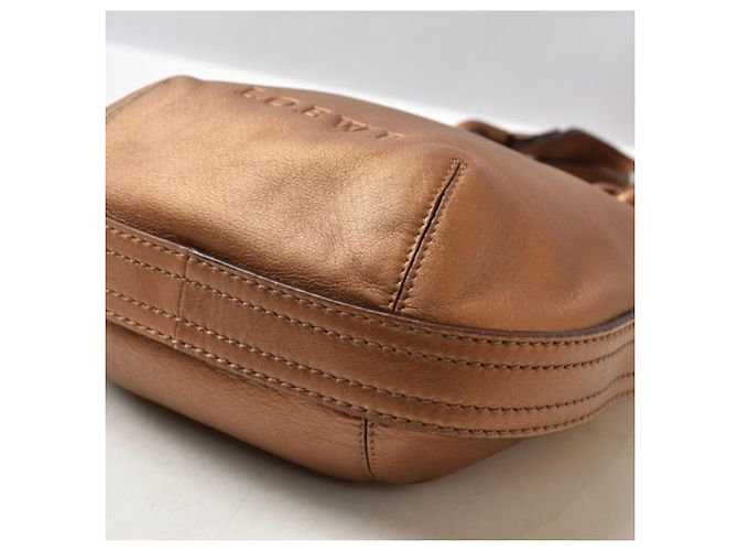 Borsa Loewe Fiesta in pelle bronzo - vista 8