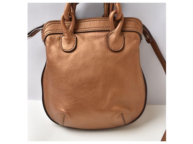 Borsa Loewe Fiesta in pelle bronzo - vista 9