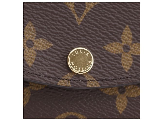 Monedero Louis Vuitton Portemonnaie Rosary Castaño Monograma - vista 12