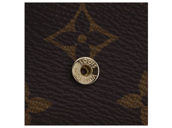 Monedero Louis Vuitton Portemonnaie Rosary Castaño Monograma - vista 13