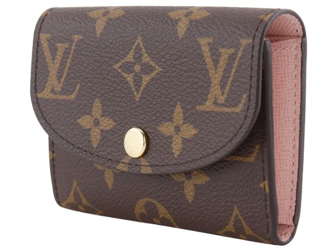 Monedero Louis Vuitton Portemonnaie Rosary Castaño Monograma - vista 2