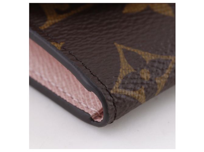 Monedero Louis Vuitton Portemonnaie Rosary Castaño Monograma - vista 4