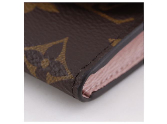 Monedero Louis Vuitton Portemonnaie Rosary Castaño Monograma - vista 5