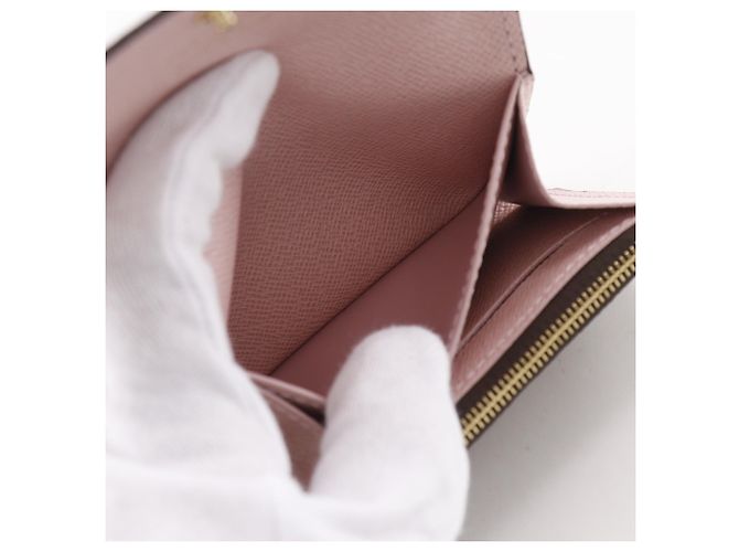 Monedero Louis Vuitton Portemonnaie Rosary Castaño Monograma - vista 6