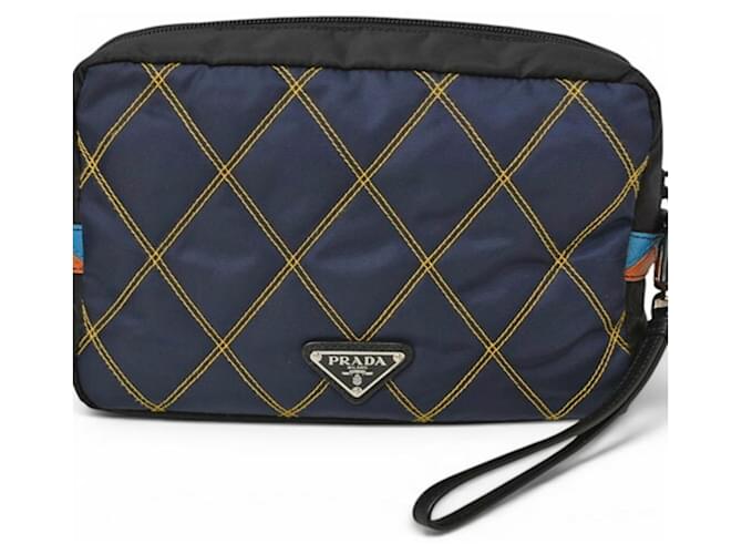 Clutch Prada in Navy Black Nero - vista 2