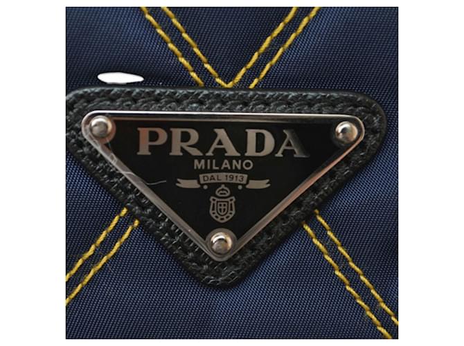 Clutch Prada in Navy Black Nero - vista 5