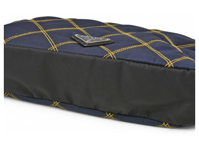 Clutch Prada in Navy Black Nero - vista 7