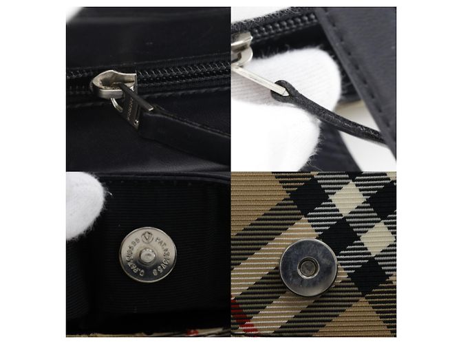Borsa Tote Burberry Nova Check Nero - vista 15
