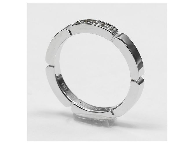 Anello Maillon Panthère in oro bianco 18K Cartier - vista 3